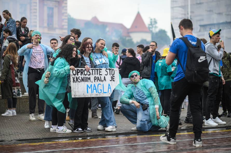 Zagreb: Atmosfera na Trgu bana Jelačića povodom norijade