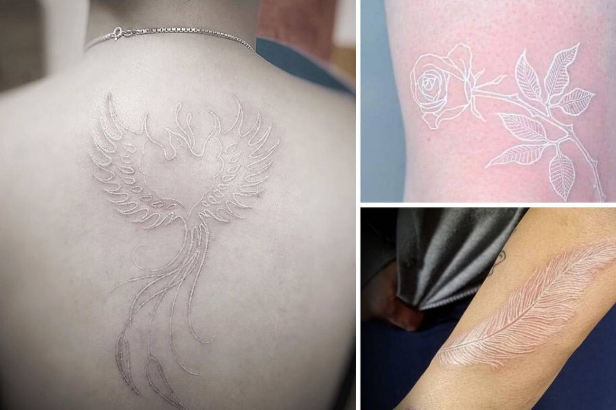 Poseban stil tetoviranja je bijela tetovaža - ona naglašava elegantan ukus svog vlasnika