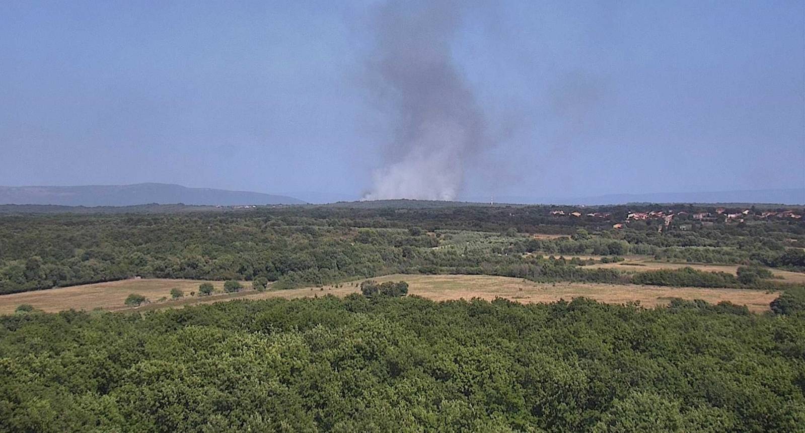 VIDEO Buknuo požar kod Pule, stigla dva kanadera: 'Stiže sve više vatrogasaca, jako puše!'