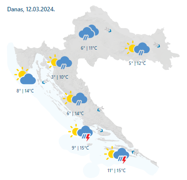 Na jugu Hrvatske upozorenje zbog grmljavinskog nevremena:  Uskoro stiže nagla promjena