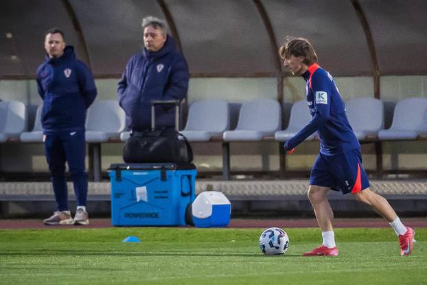 Trening hrvatske nogometne reprezentacije na splitskom Poljudu