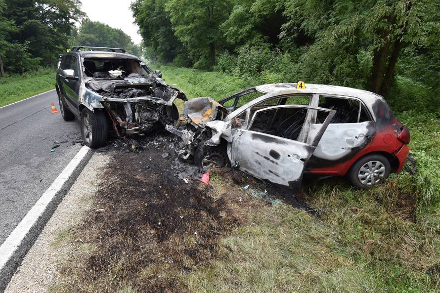 Užas kod Čakovca: Auti gorjeli, tata i dijete se bore za život...