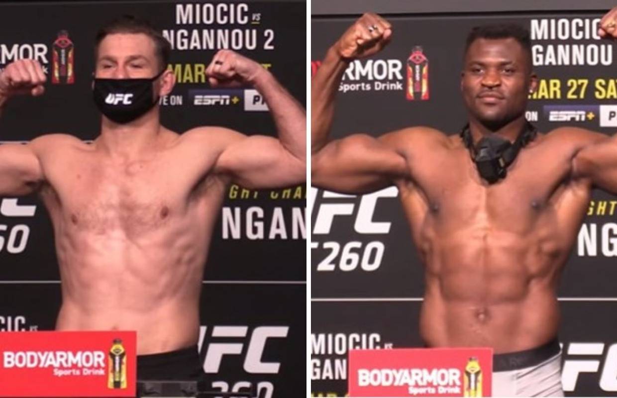 Spremni za okršaj: Ngannou je čak 13 kilograma teži od Stipe!