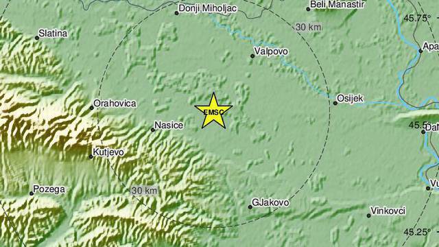 Potres od 3 Richtera uznemirio Slavonce rano jutros: 'Protreslo k'o da smo na žili kucavici'