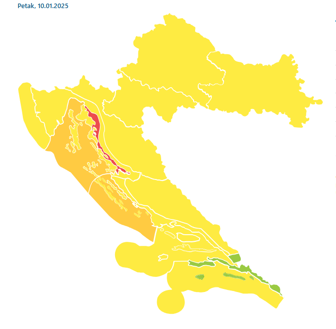 Upalili meteoalarm zbog jakog i olujnog vjetra: Sutra veliki pad temperature, a bit će i snijega