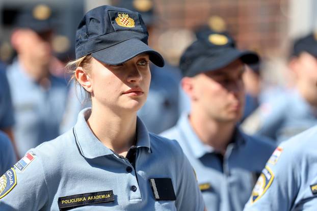 Zagreb: Svečanost povodom završetka školovanja učenika 4. razreda Policijske škole Josip Jović