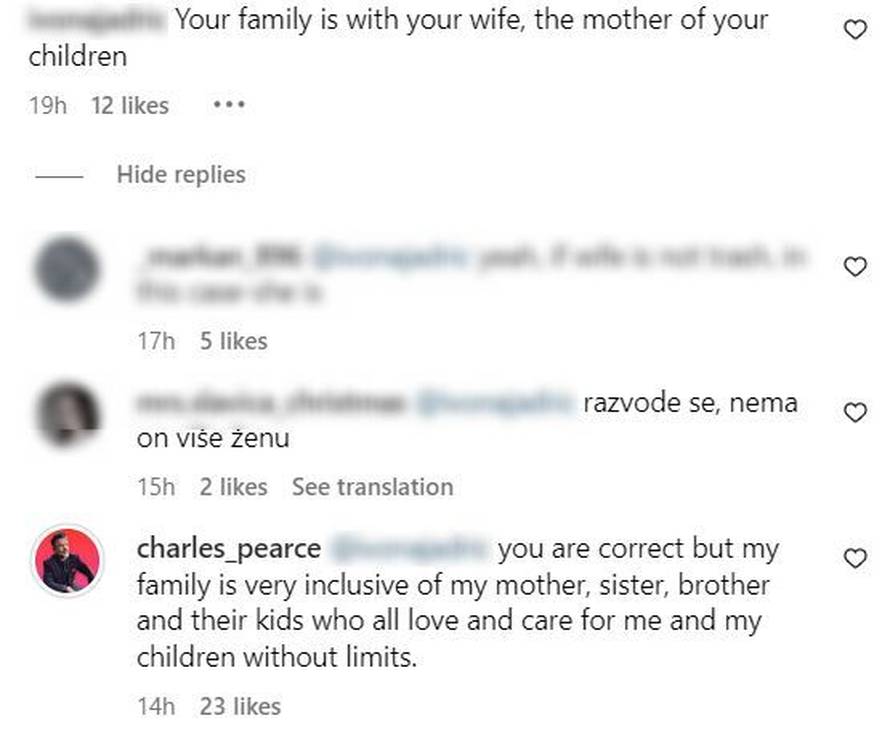 Ellini fanovi napali Charlesa, uz fotografiju iz Engleske napisao: 'Obitelj koja mi je nedostajala'