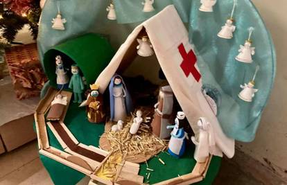 Covid jaslice u zadarskoj bolnici: Isus se rodio u trijažnom šatoru