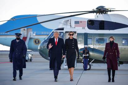 U.S. President Trump at the Joint Base Andrews, Maryland