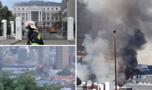 VIDEO Zapalila se zgrada parlamenta u Cape Townu