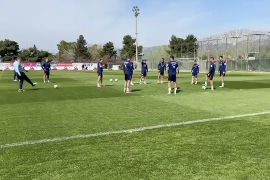 Split: Trening hrvatske nogometne reprezentacije