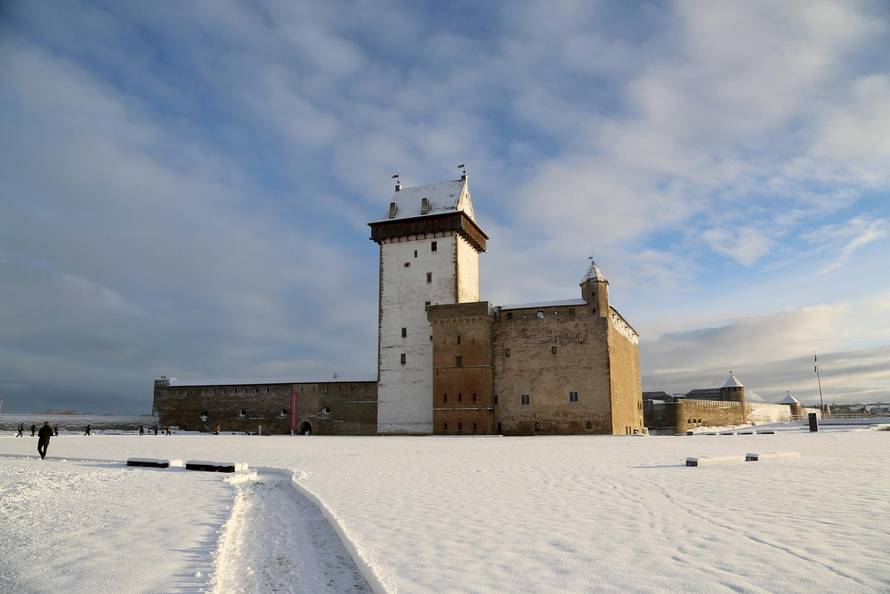 Estonian border with Russia