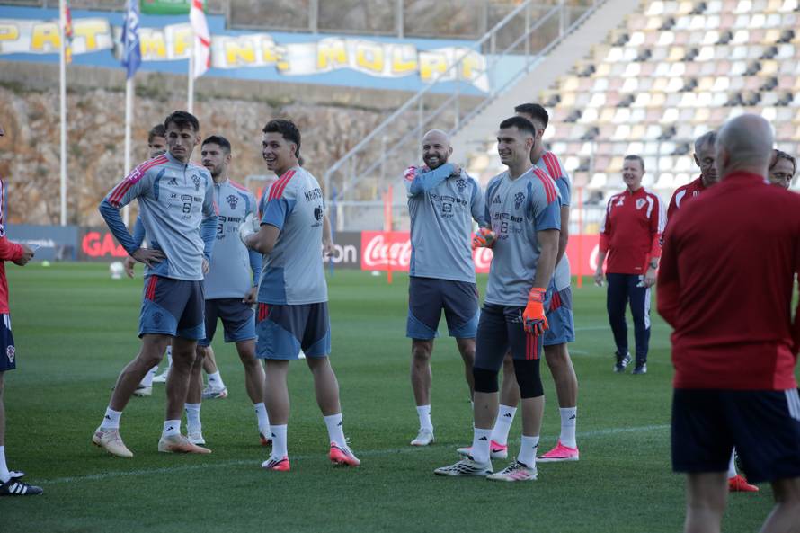 Rijeka: Trening Hrvatske nogometne reprezentacije na Rujevici