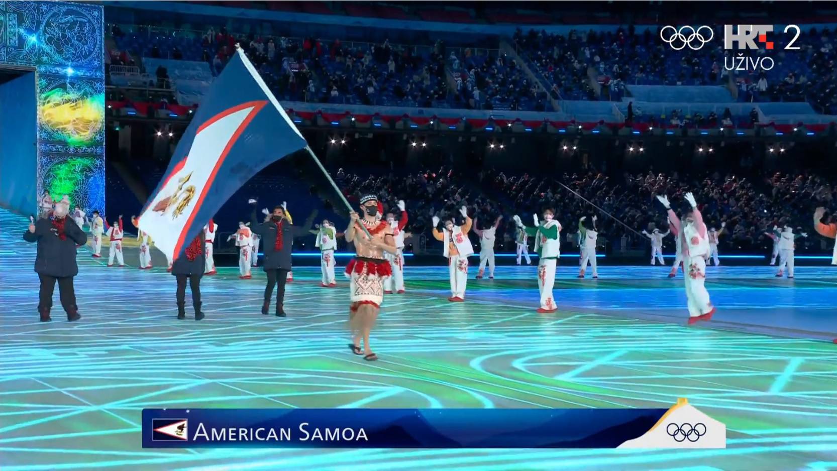 Hit otvaranja Olimpijskih igara: Vani -4 stupnja, a Samoanac je polugol, nauljen i u japankama