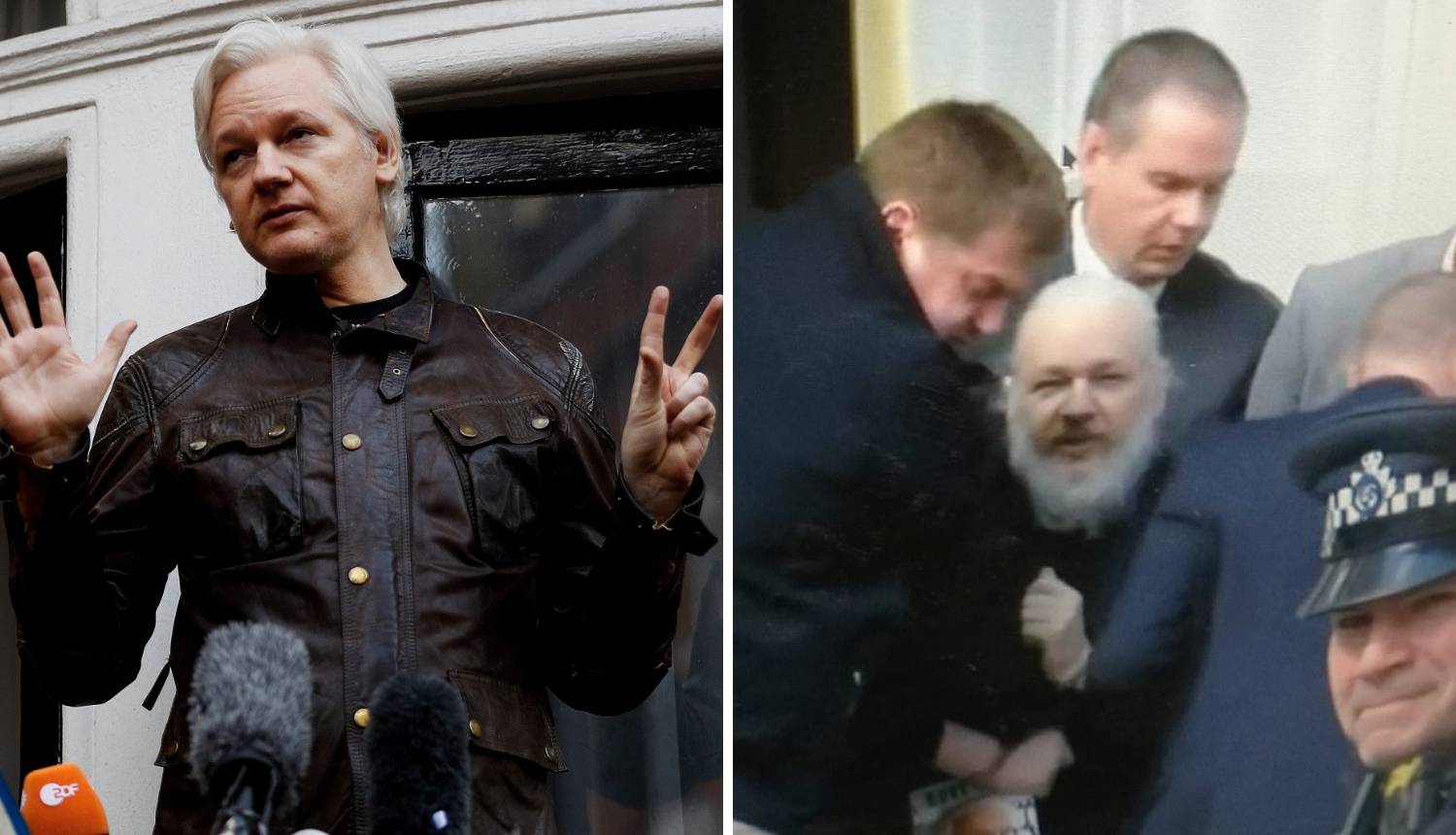 Assange promijenio imidž: Iz ambasade je izašao kao starac