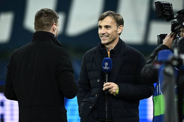 Susret Salzburga i Dinama u Ligi prvaka, Niko Kovač i Dario Šimić prije početka utakmice kao komentatori 