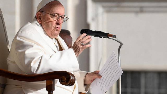 Pope Francis holds general audience at the Vatican