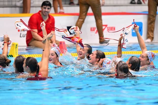 Zagreb: Dodjela medalja na U19 Europskom vaterpolo prvenstvu