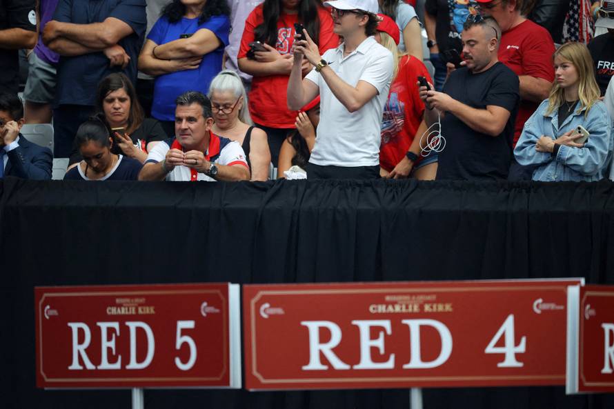 Memorial service for slain conservative commentator Charlie Kirk, in Glendale