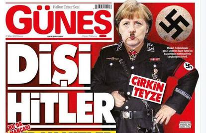 Šokantno: Turski list Angelu Merkel prikazao kao Hitlera