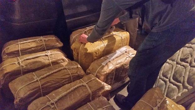 Handout photo of the cocaine that has been found in the Russian embassy in Buenos Aires