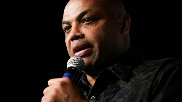 FILE PHOTO: Former NBA basketball player Charles Barkley speaks to the crowd for his support of Democratic Alabama U.S. Senate candidate Doug Jones in Birmingham
