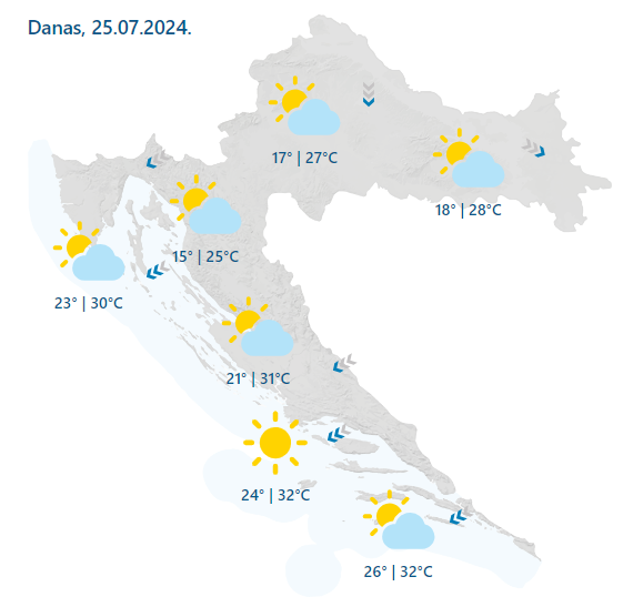 Danas malo svježije, na Jadranu alarmi zbog jake bure: Evo kad možemo očekivati nove vrućine