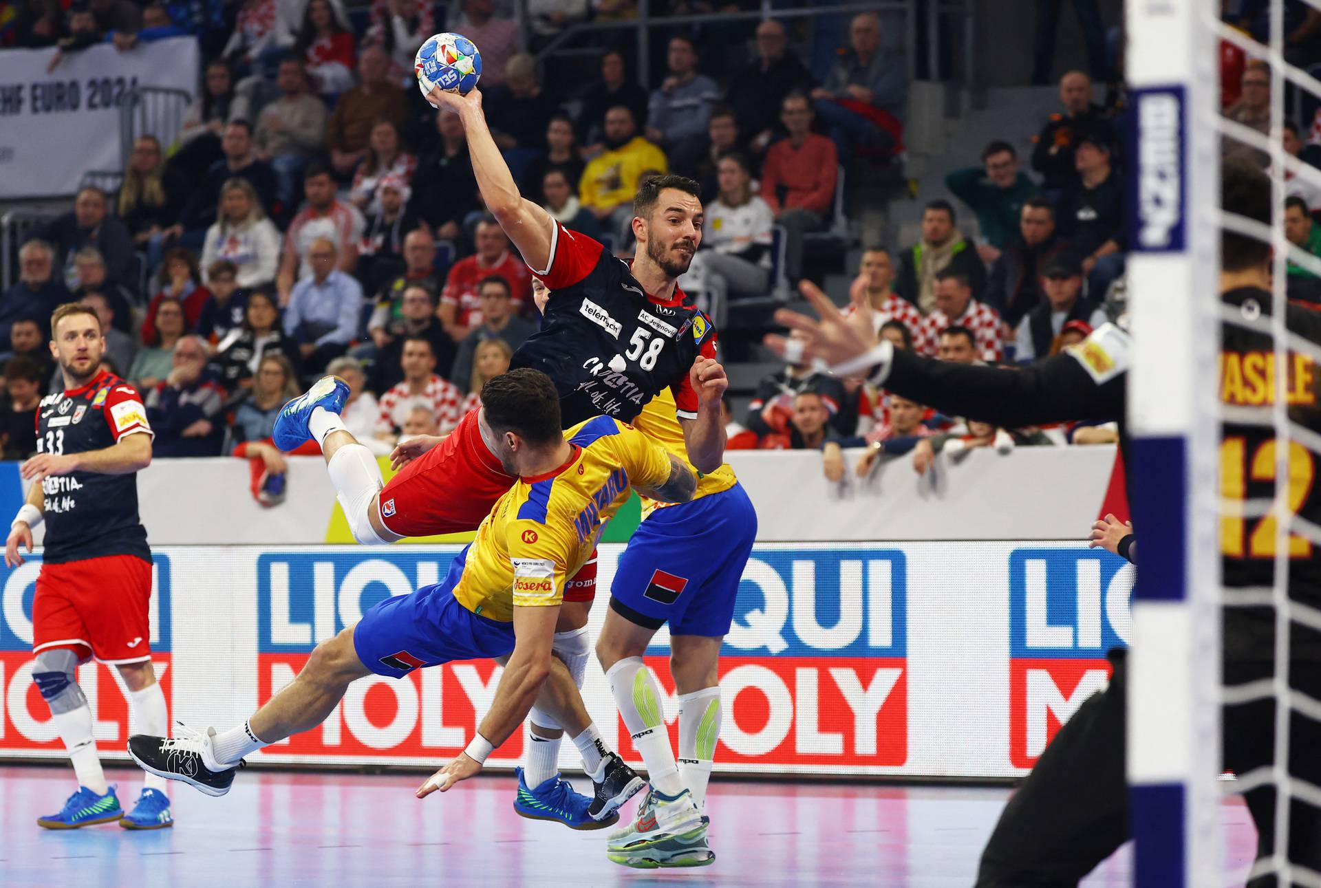 EHF 2024 Men's European Handball Championship - Preliminary Round - Group B - Croatia v Romania