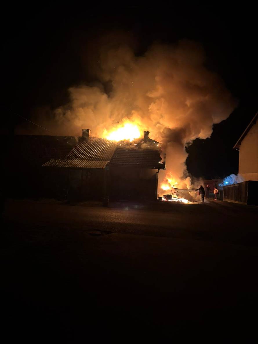 VIDEO Strašni prizori kraj Križa: 'Trčali smo van, od požara smo spašavali samo živu glavu'