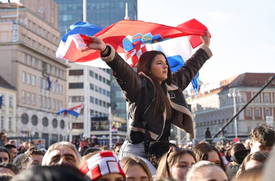 Zagreb: Svečani doček rukometaša nakon osvojenog srebra na Svjetskom prvenstvu