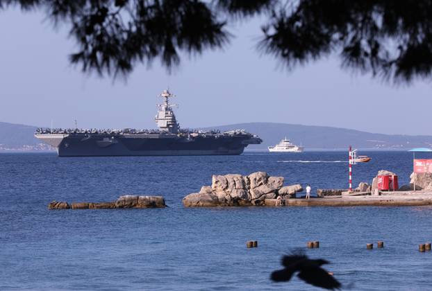 Američki nosač aviona USS Gerald R. Ford stigao je u Split
