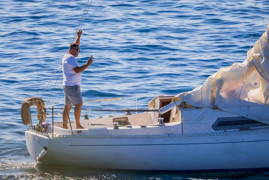 Split:  Pogled sa Sustipana na start Mrduljske Regate