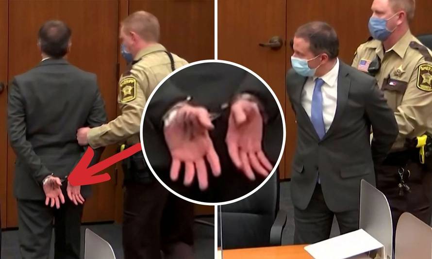 Što je bivšem policajcu ubojici Georgea Floyda pisalo na ruci kad su ga odvodili iz sudnice?