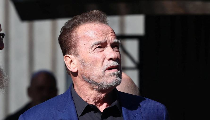 Arnold Schwarzenegger visits former Nazi German concentration camp Auschwitz-Birkenau, near Oswiecim