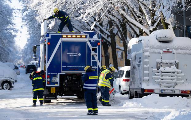 Onset of winter in southern Germany - Munich