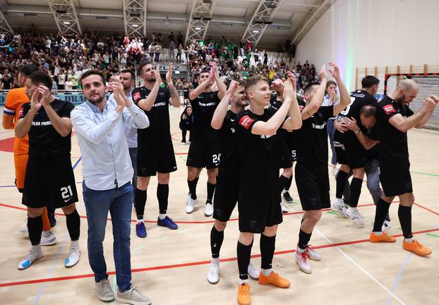 Omiš: 4. utakmica finala HMNL između Futsal Dinama i Olmissuma