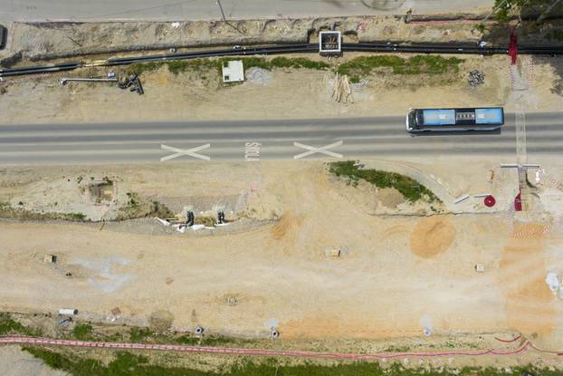 Zagreb: Radovi u Sarajevskoj snimljeni iz zraka