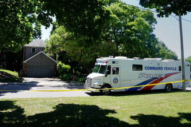 FILE PHOTO: Police investigate a home that accused serial killer Bruce McArthur worked at in Toronto