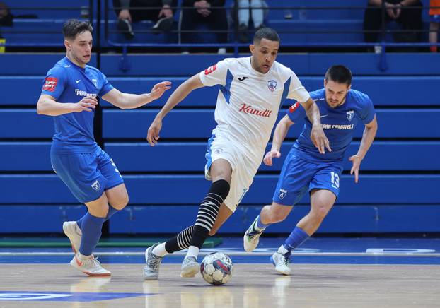 Susret Futsal Dinama i Osijeka u 2. utakmici polufinala SuperSport Hrvatske malonogometne liga