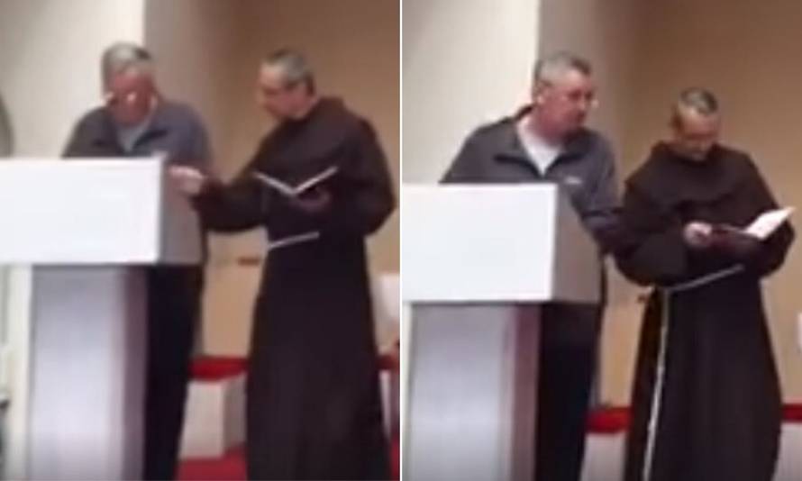 Socijalno distanciranje u crkvi: 'Ajde ća od mene, lupit ću te...'