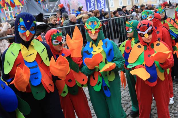 Samobor: Dječja povorka u sklopu 200. obljetnice Samoborskog fašnika