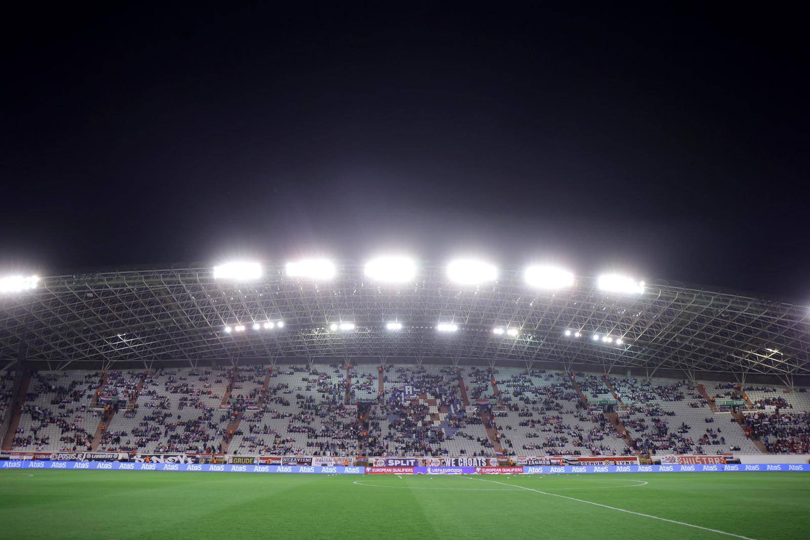 Split: Stadion Poljud uoči početka utakmice Hrvatska - Wales 