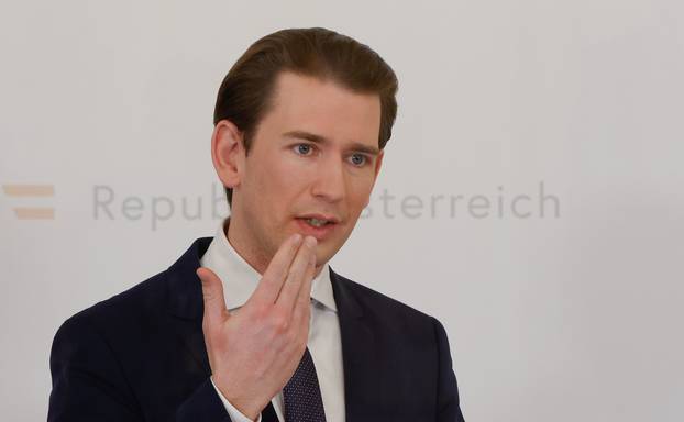 Austrian government addresses the media in Vienna