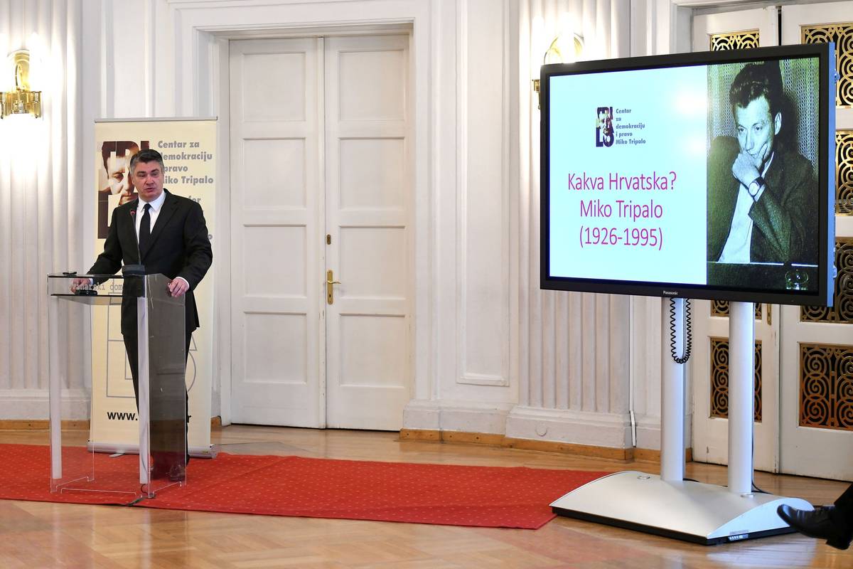 Milanović: ' Miko Tripalo jedan je od velikana hrvatskog duha i srca, on je bio aristokrat misli'