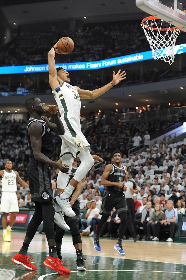 NBA: Playoffs-Detroit Pistons at Milwaukee Bucks