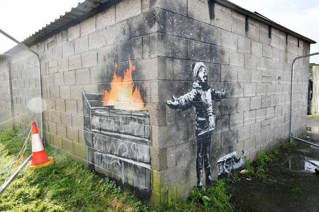 Banksy's Season's Greetings to leave Wales