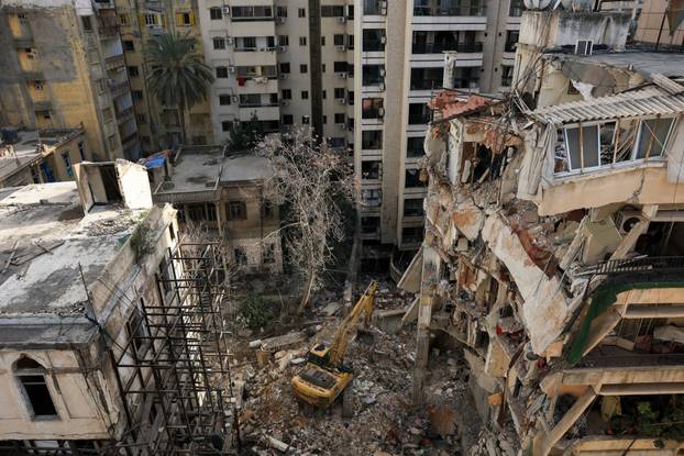 Aftermath of Israeli strikes in Beirut