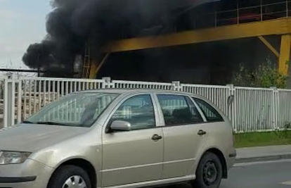 VIDEO U Lučkom izgorjelo smeće i kombi: 'Više nema opasnosti'