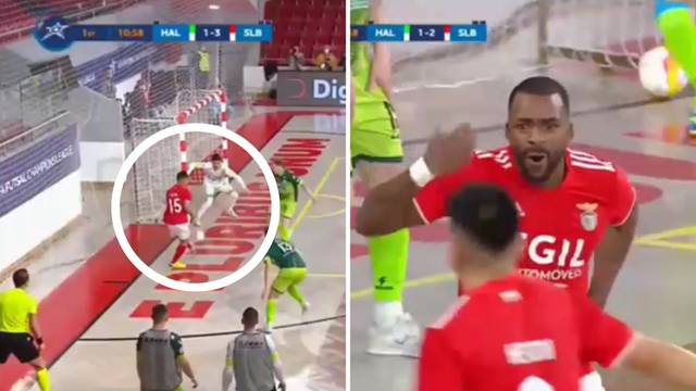 VIDEO Što je ovo bilo?! Igrač Benfice zabio spektakularan gol u futsalu i izbezumio suigrača
