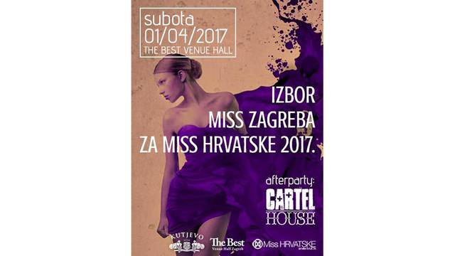 Osvojite ulaznice za izbor Miss Zagreba 1.4. i after party